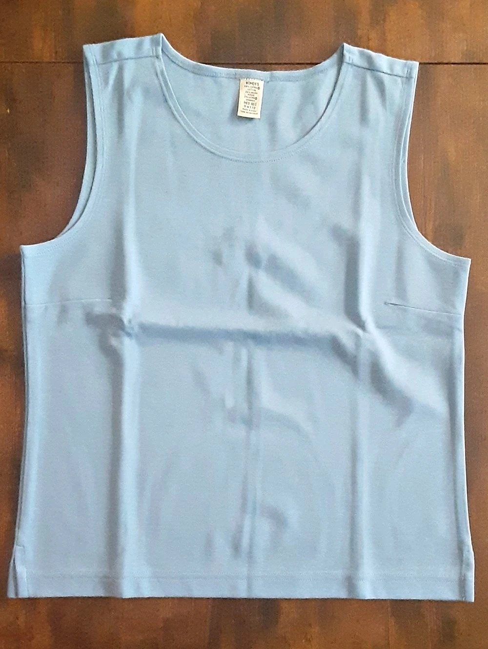 Blue Cotton Tank Top Size Medium
